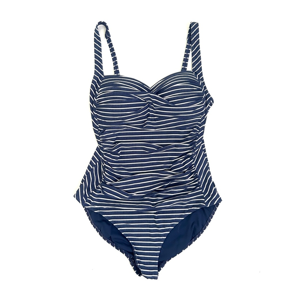 Niptuck | Blue Striped One Piece Swimsuit